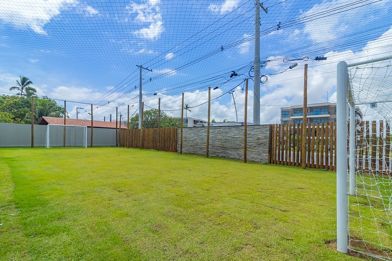 Apê 2 quartos beira-mar c/ restaurante e recreação