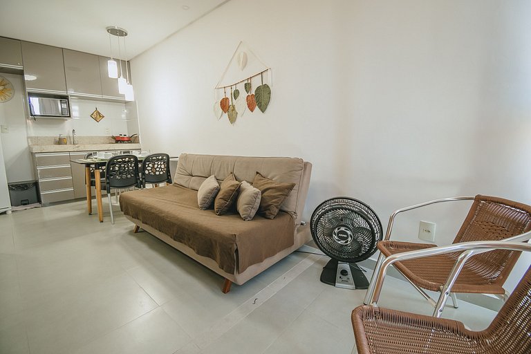 Apê aconchegante a 50m do mar