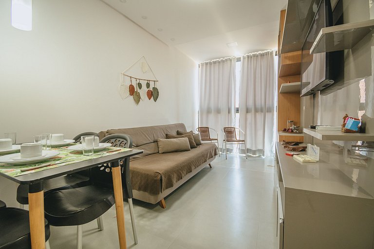 Apê aconchegante a 50m do mar