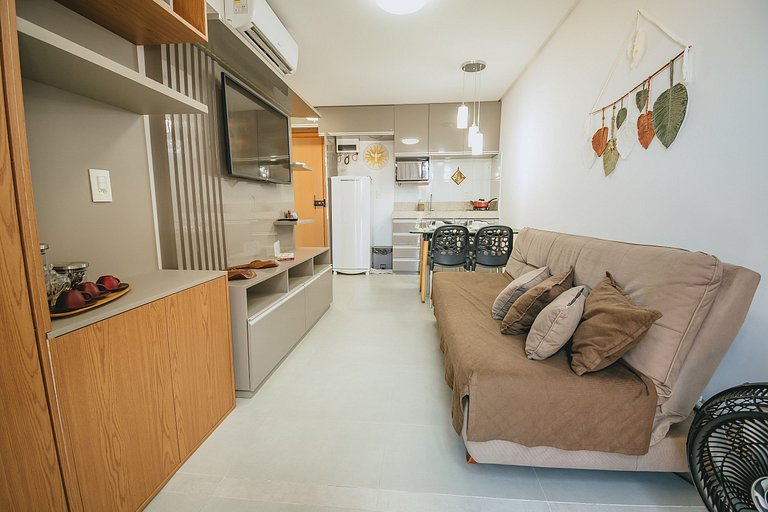 Apê aconchegante a 50m do mar