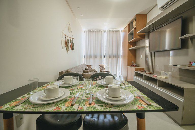 Apê aconchegante a 50m do mar