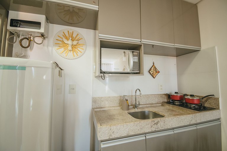 Apê aconchegante a 50m do mar