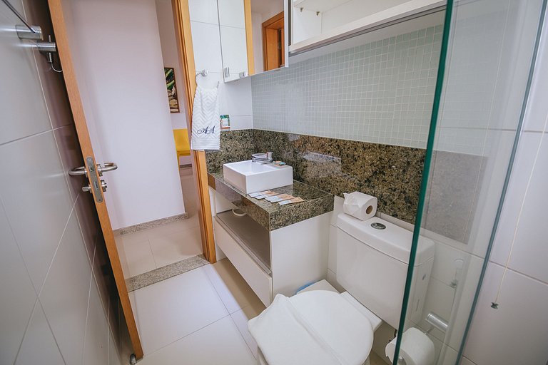 Refúgio Pé na Areia em Muro Alto - 2 quartos