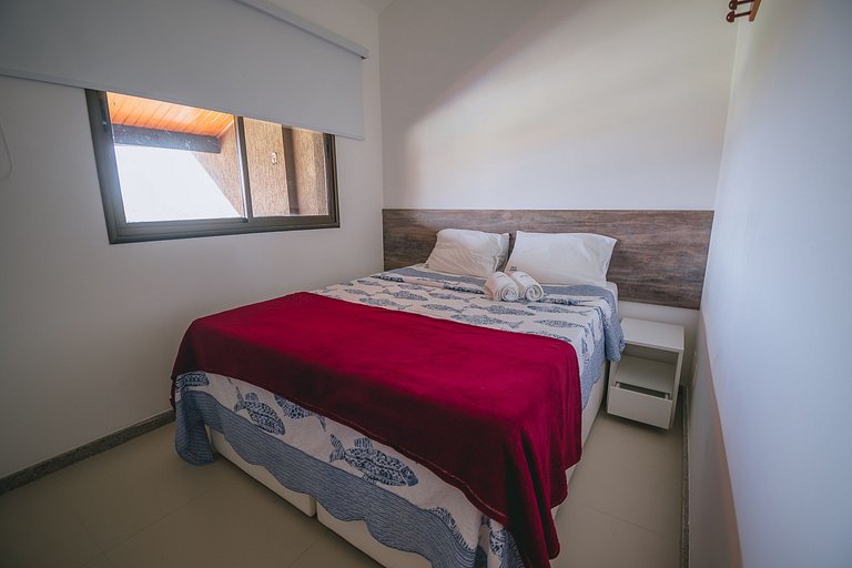 Refúgio Pé na Areia em Muro Alto - 2 quartos