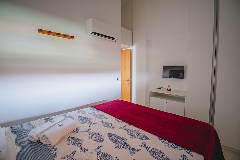 Refúgio Pé na Areia em Muro Alto - 2 quartos