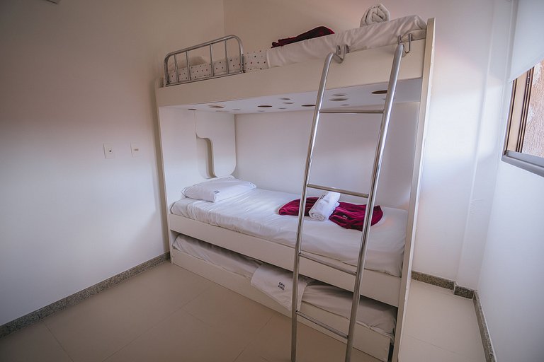 Refúgio Pé na Areia em Muro Alto - 2 quartos