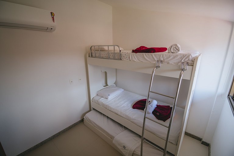 Refúgio Pé na Areia em Muro Alto - 2 quartos