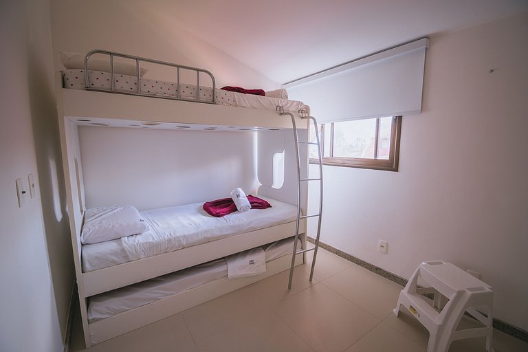 Refúgio Pé na Areia em Muro Alto - 2 quartos