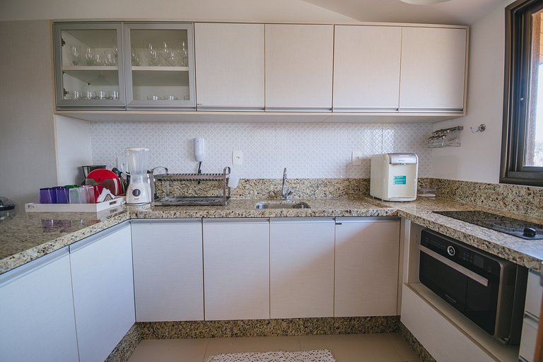 Refúgio Pé na Areia em Muro Alto - 2 quartos