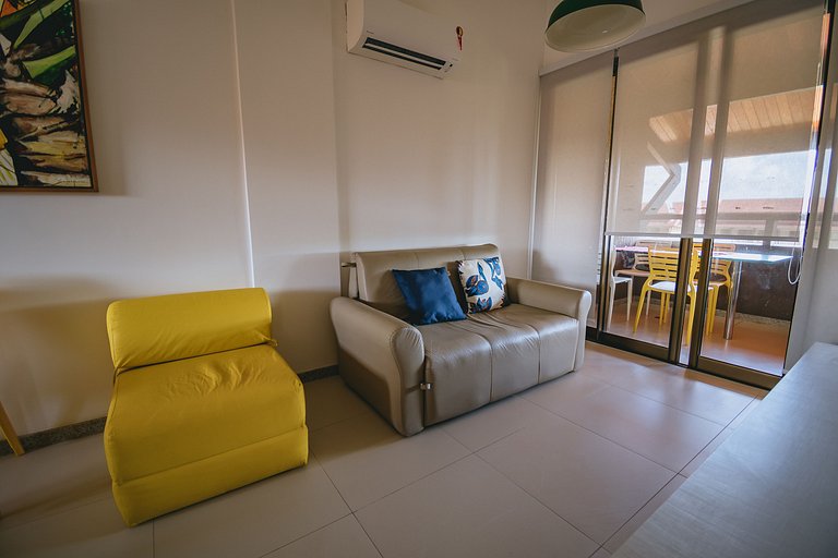 Refúgio Pé na Areia em Muro Alto - 2 quartos