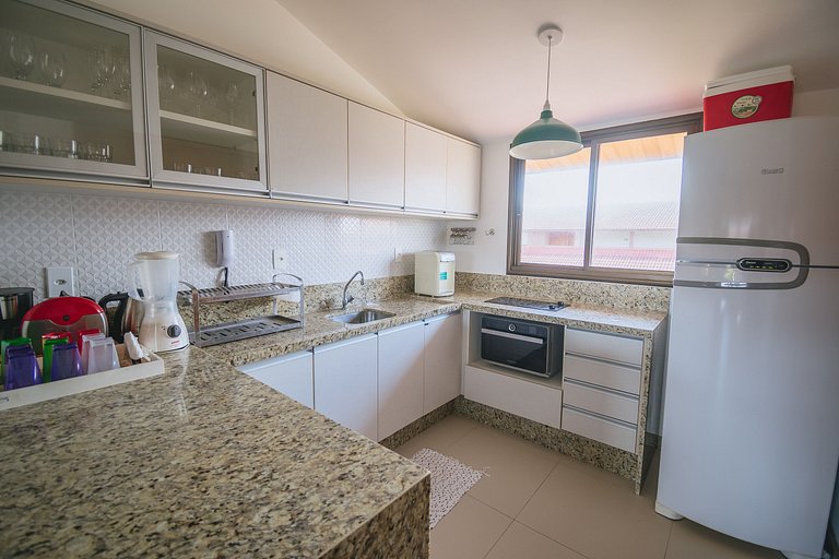 Refúgio Pé na Areia em Muro Alto - 2 quartos