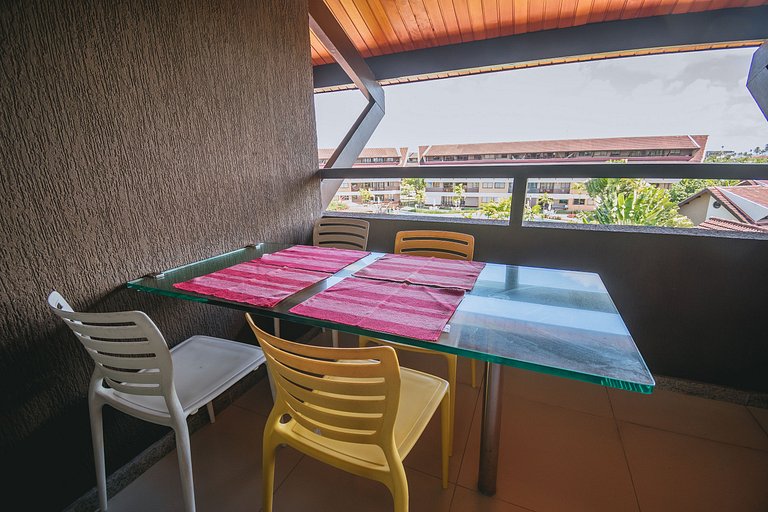 Refúgio Pé na Areia em Muro Alto - 2 quartos