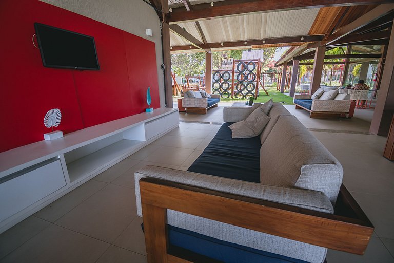 Refúgio Pé na Areia em Muro Alto - 2 quartos