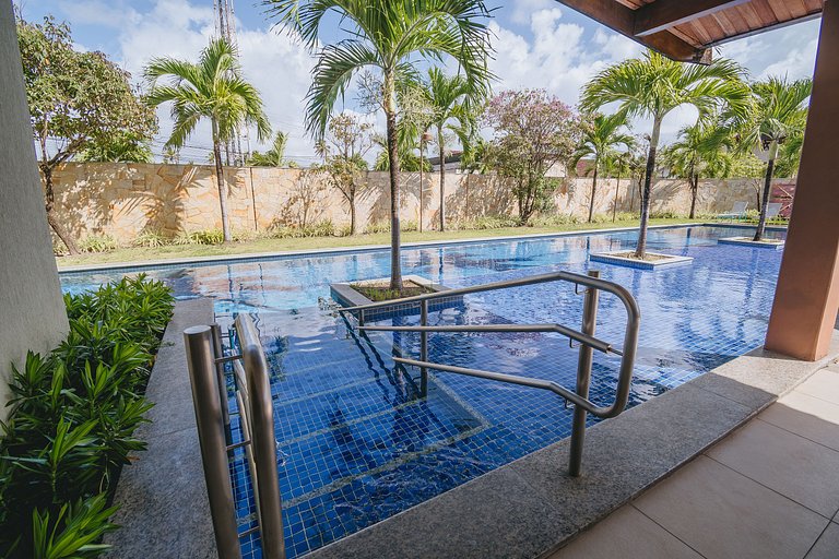 Refúgio Pé na Areia em Muro Alto - 2 quartos