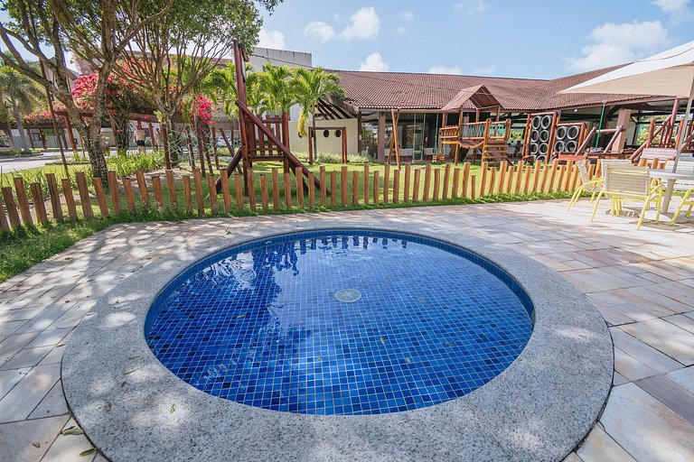 Refúgio Pé na Areia em Muro Alto - 2 quartos