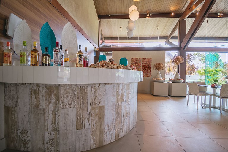 Refúgio Pé na Areia em Muro Alto - 2 quartos