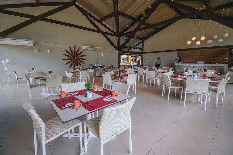 Refúgio Pé na Areia em Muro Alto - 2 quartos