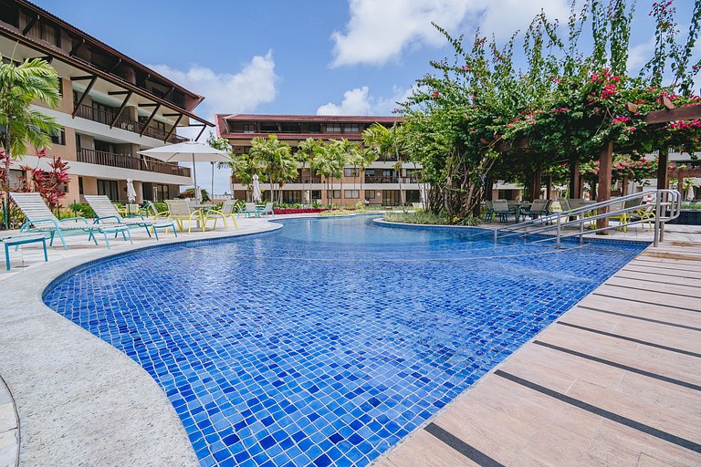 Refúgio Pé na Areia em Muro Alto - 2 quartos