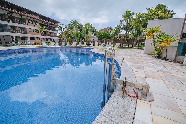 Refúgio Pé na Areia em Muro Alto - 2 quartos