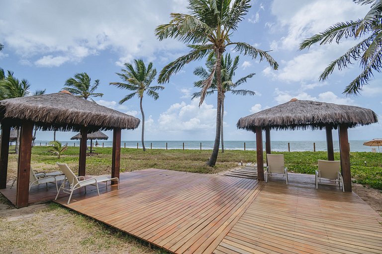 Refúgio Pé na Areia em Muro Alto - 2 quartos