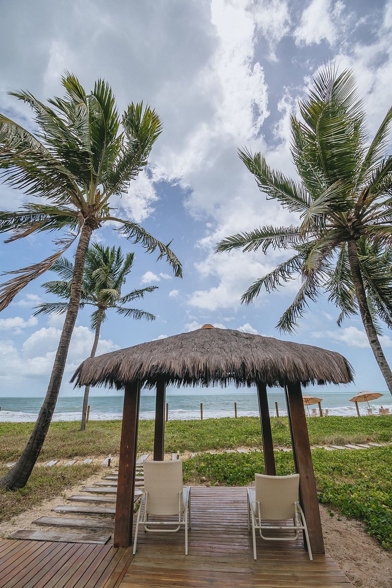 Refúgio Pé na Areia em Muro Alto - 2 quartos