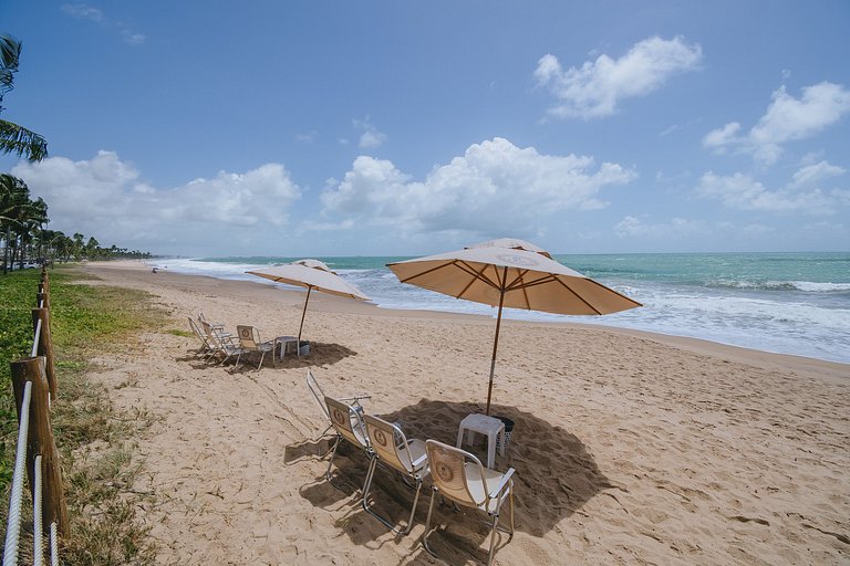 Refúgio Pé na Areia em Muro Alto - 2 quartos