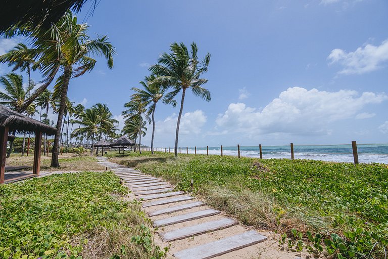 Refúgio Pé na Areia em Muro Alto - 2 quartos