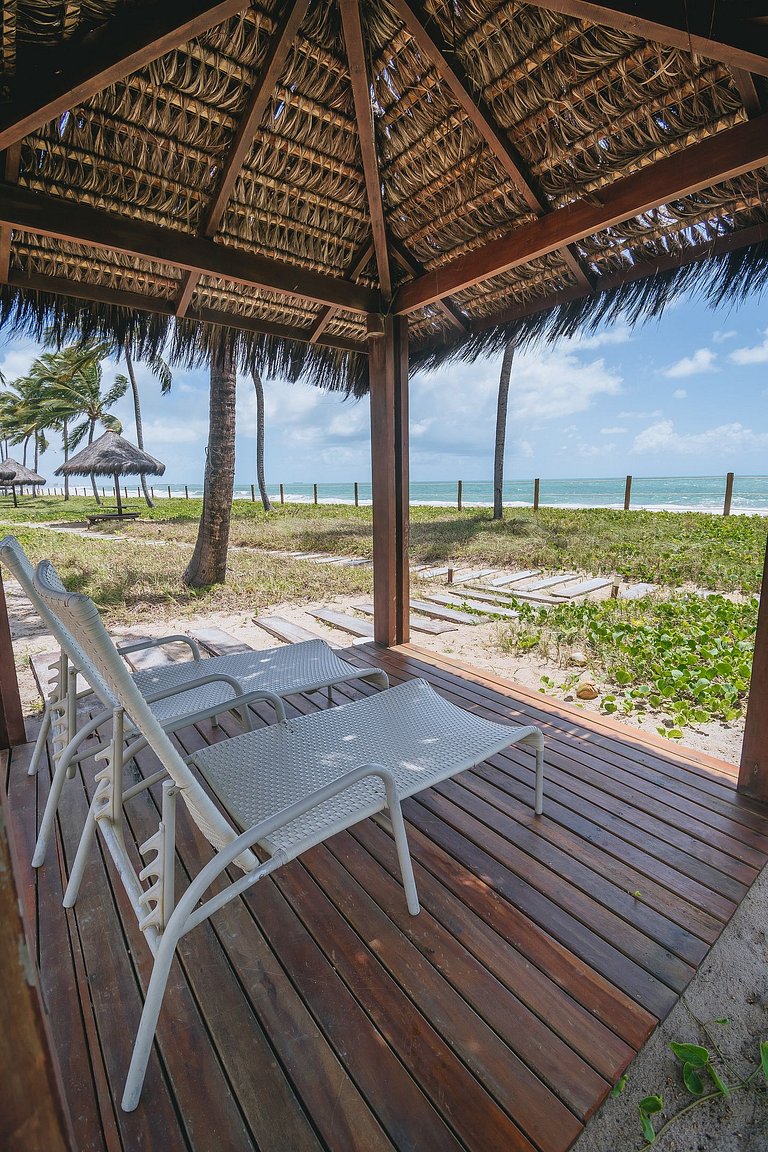 Refúgio Pé na Areia em Muro Alto - 2 quartos