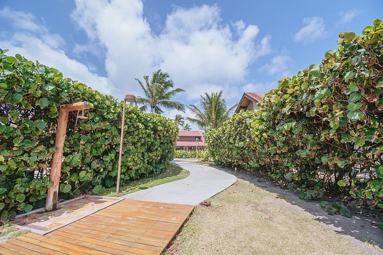 Refúgio Pé na Areia em Muro Alto - 2 quartos