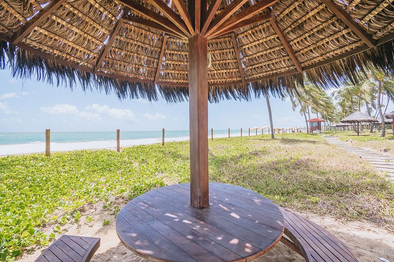 Refúgio Pé na Areia em Muro Alto - 2 quartos