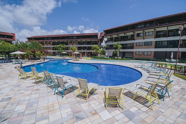 Refúgio Pé na Areia em Muro Alto - 2 quartos