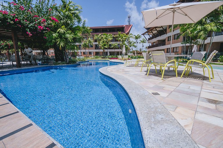 Refúgio Pé na Areia em Muro Alto - 2 quartos