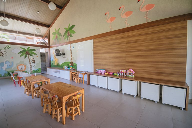 Refúgio Pé na Areia em Muro Alto - 2 quartos