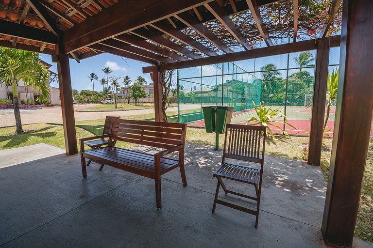 Refúgio Pé na Areia em Muro Alto - 2 quartos