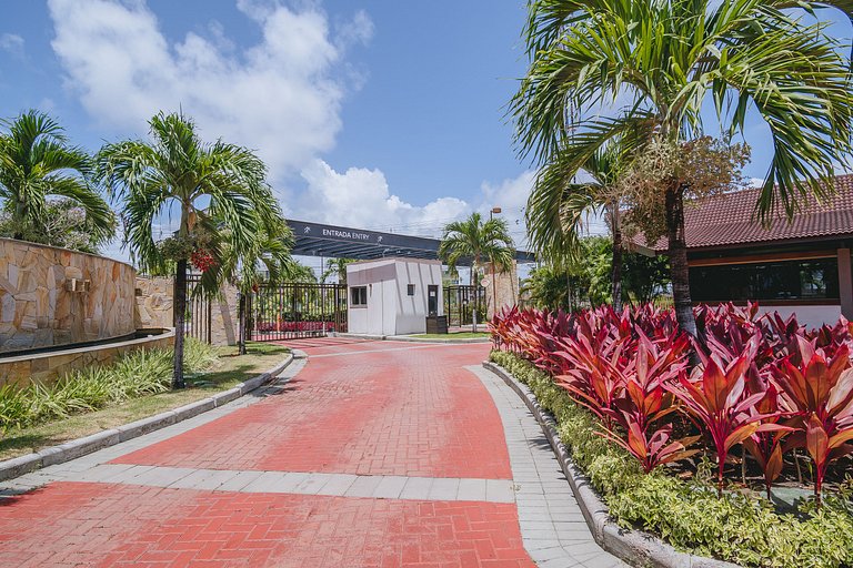 Refúgio Pé na Areia em Muro Alto - 2 quartos