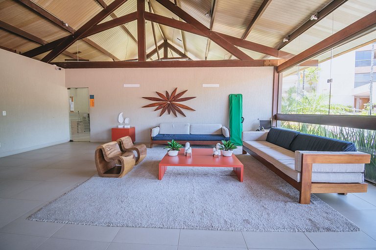 Refúgio Pé na Areia em Muro Alto - 2 quartos