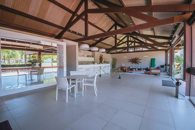 Refúgio Pé na Areia em Muro Alto - 2 quartos