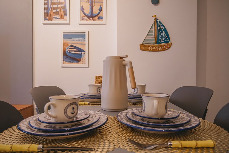 Apê aconchegante a 150m das piscinas naturais