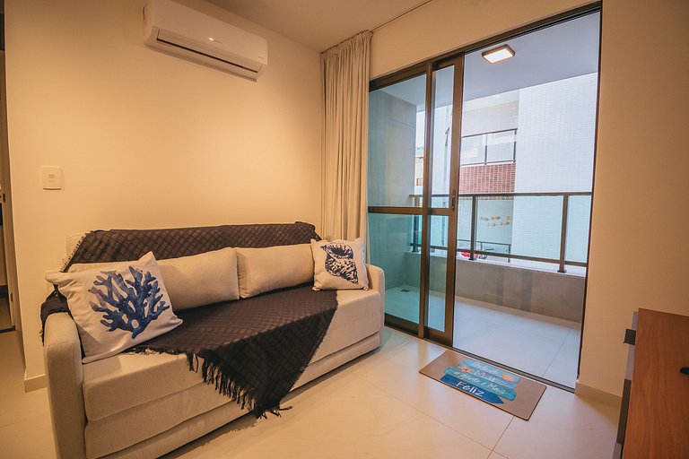 Apê aconchegante a 150m das piscinas naturais