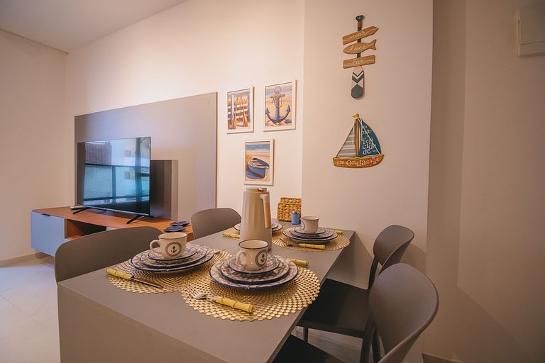 Apê aconchegante a 150m das piscinas naturais