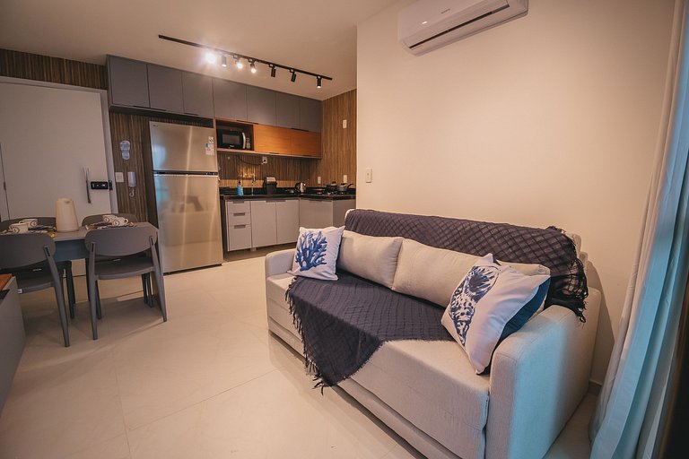 Apê aconchegante a 150m das piscinas naturais