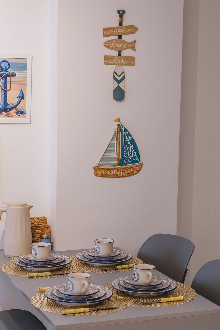 Apê aconchegante a 150m das piscinas naturais