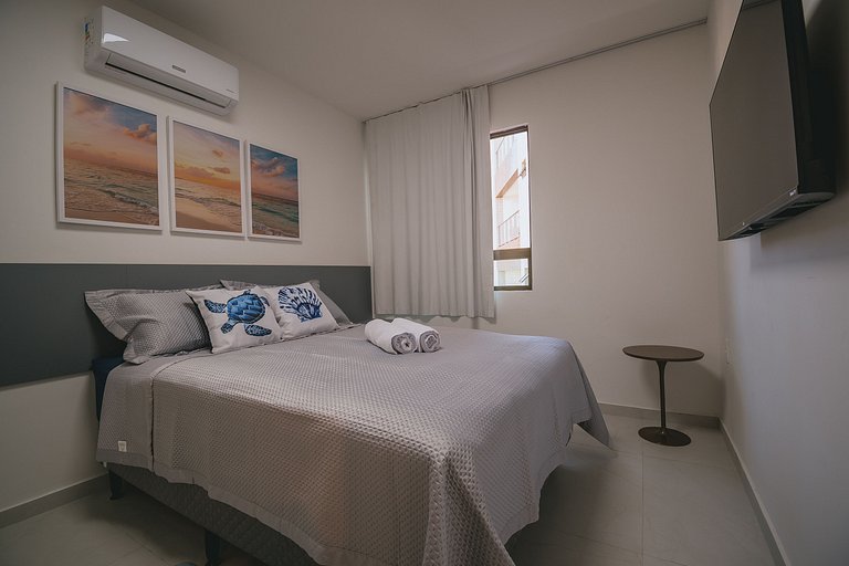 Apê aconchegante a 150m das piscinas naturais