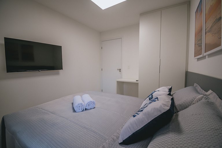 Apê aconchegante a 150m das piscinas naturais