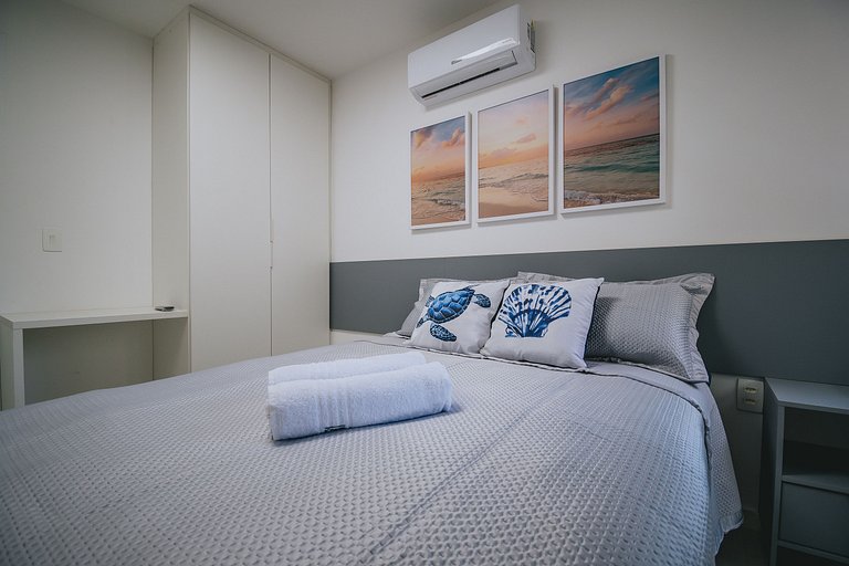 Apê aconchegante a 150m das piscinas naturais