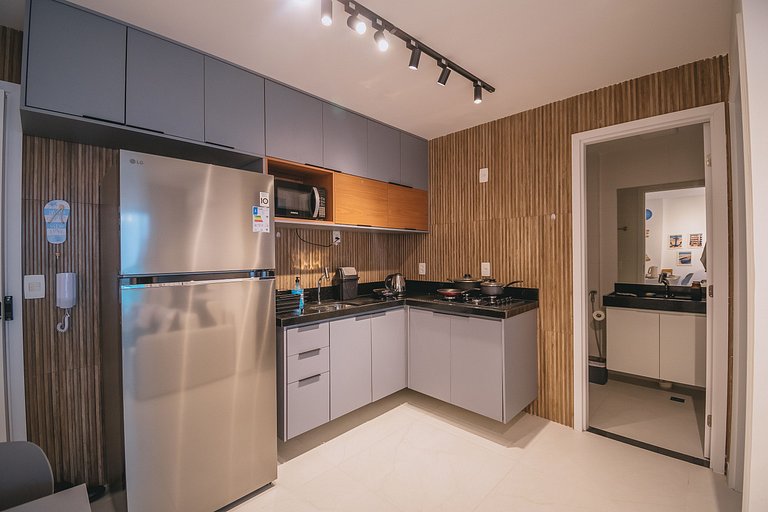 Apê aconchegante a 150m das piscinas naturais