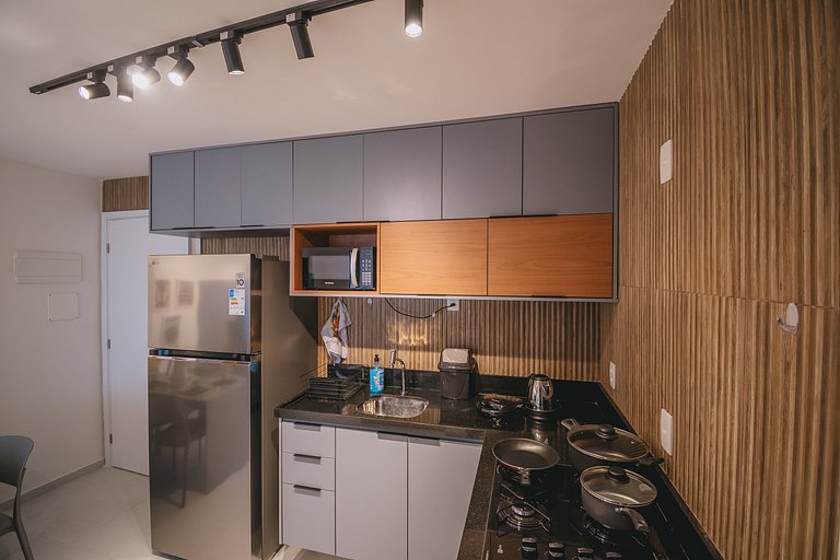 Apê aconchegante a 150m das piscinas naturais