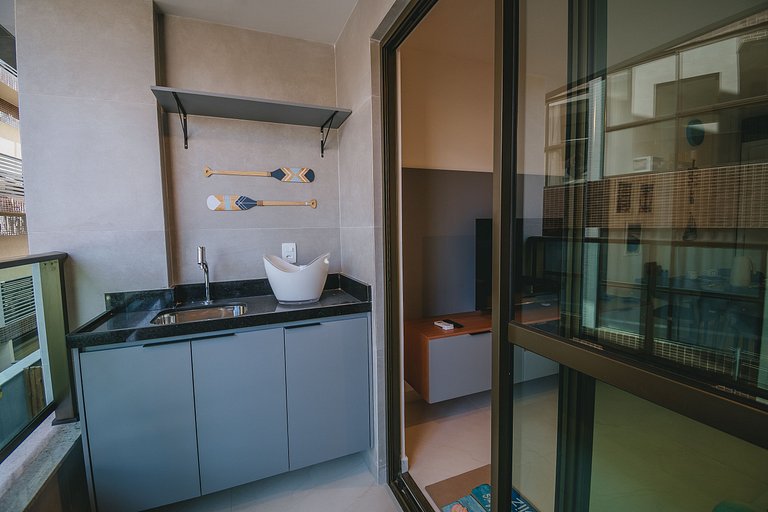 Apê aconchegante a 150m das piscinas naturais