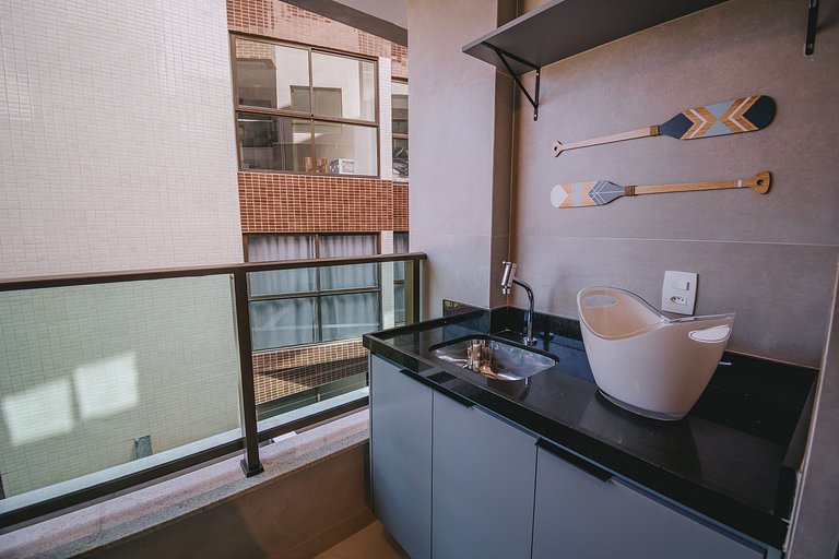 Apê aconchegante a 150m das piscinas naturais