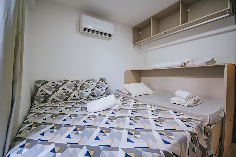 Apê aconchegante no centro de porto